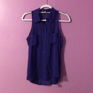 Purple Collared top